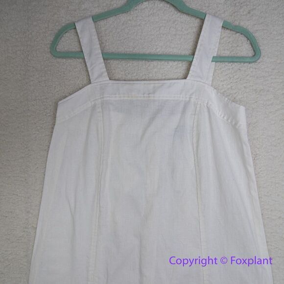 New! Madewell Linen-Cotton Princess-Seamed Midi‎ Dress, size XXS - Picture 5 of 13